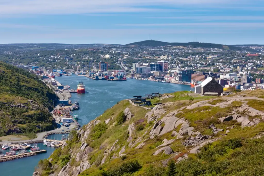 St. John's harbour, Narrows and Signal Hill in one recognizable composition
