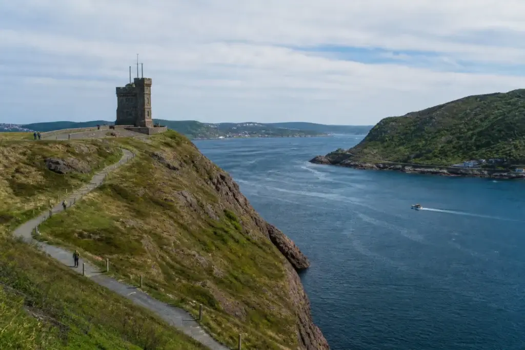 Signal Hill, Cabot Tower, the Narrows or an exact designated trail composition