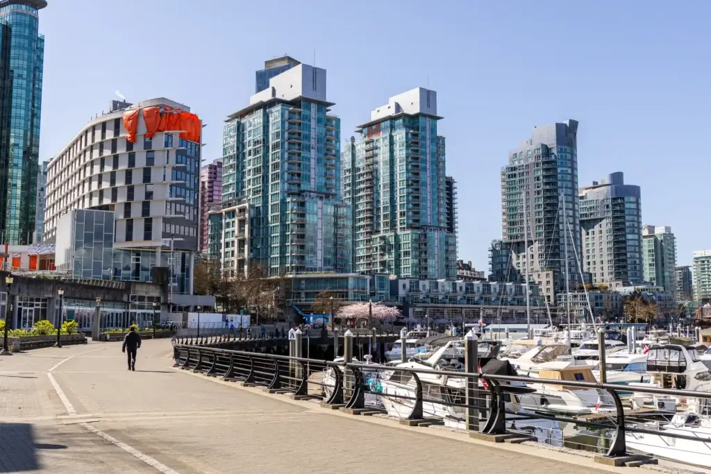Coal Harbour waterfront, Vancouver Convention Centre precinct or downtown Vancouver harbour edge