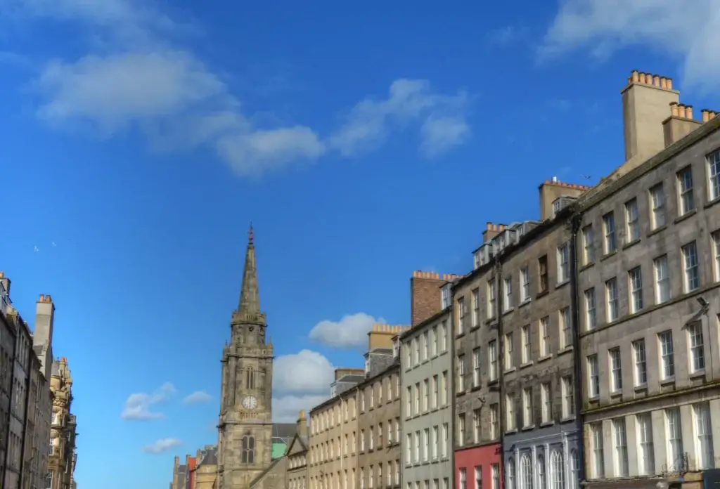 Architecture along Edinburgh's Royal Mile.