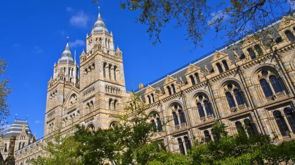 Natural History Museum, London, illustrating the South Kensington museum district.