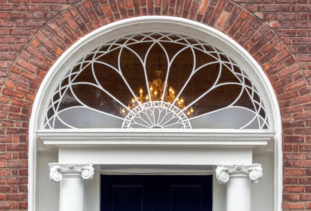 A Dublin doorway, shown as city architectural context.