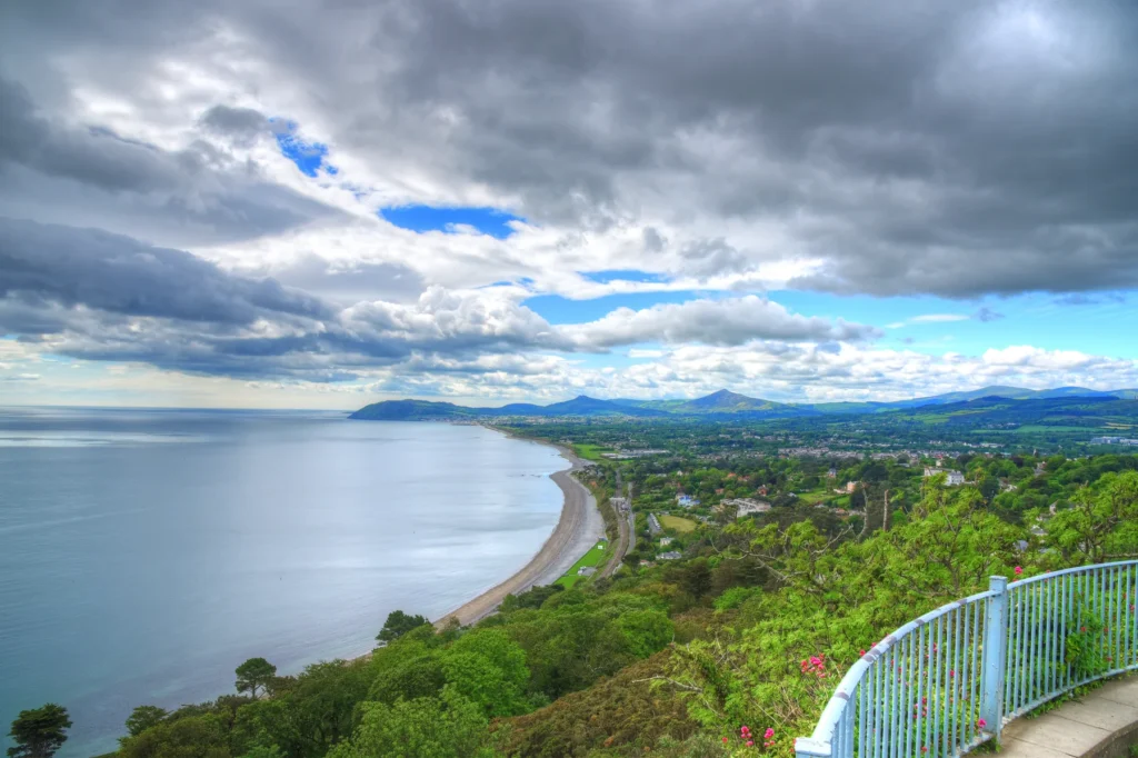 The view from Killiney Hill, Dublin.