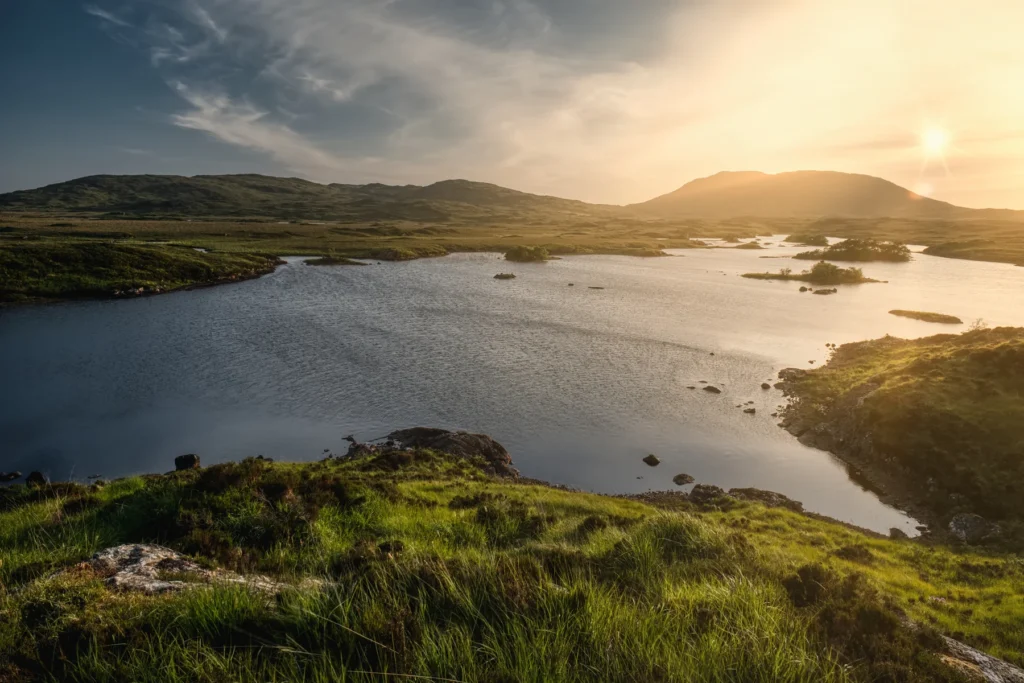 Connemara National Park, shown as regional landscape context for a mainland base.