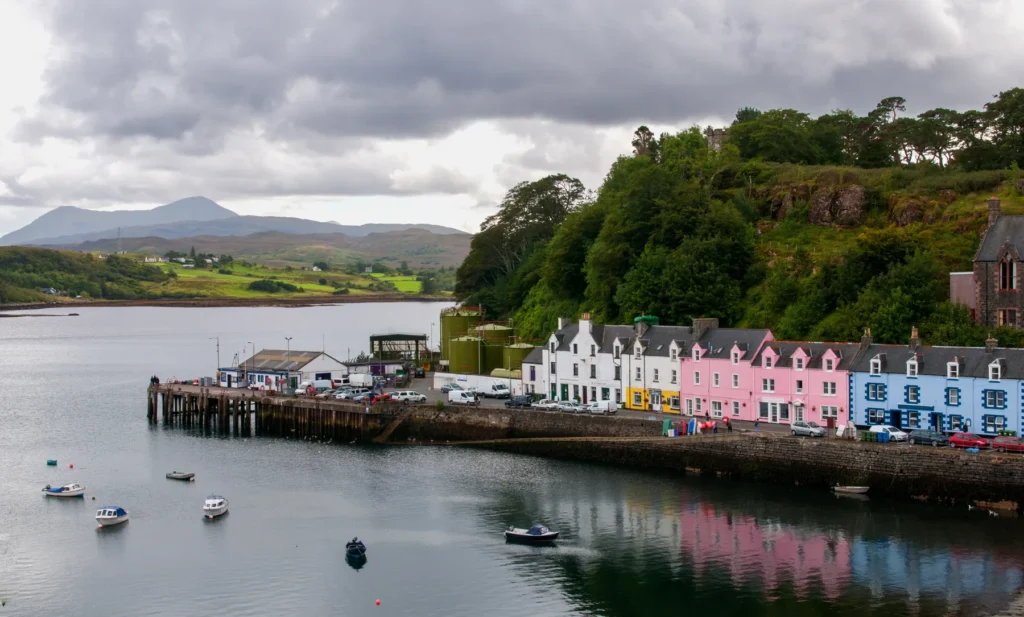 Colourful houses in Portree, Isle of Skye.