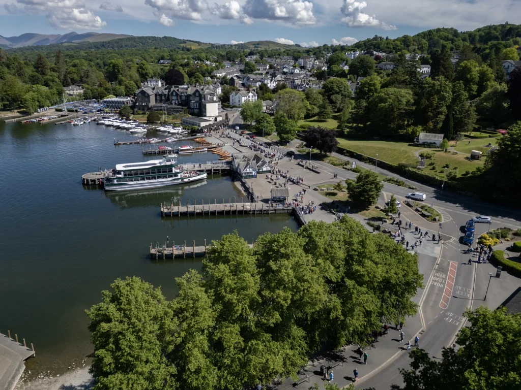 Bowness-on-Windermere in the Lake District in Cumbria - England