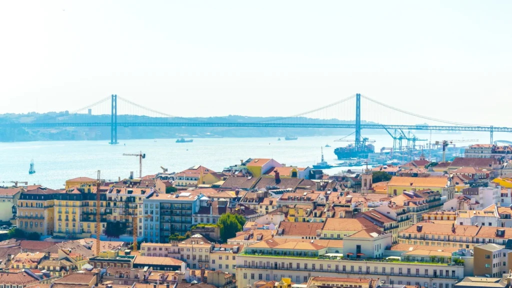 Lisbon and the Tagus River.
