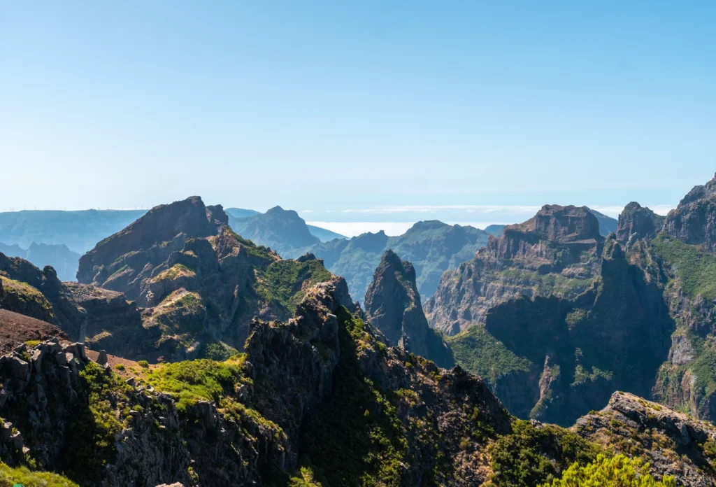 Pico do Arieiro seen from Miradouro do Juncal, Madeira.