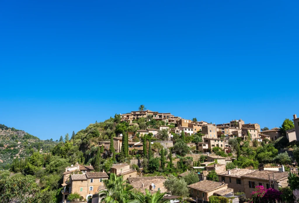 Deià village in Mallorca; village context rather than an identified walking route.