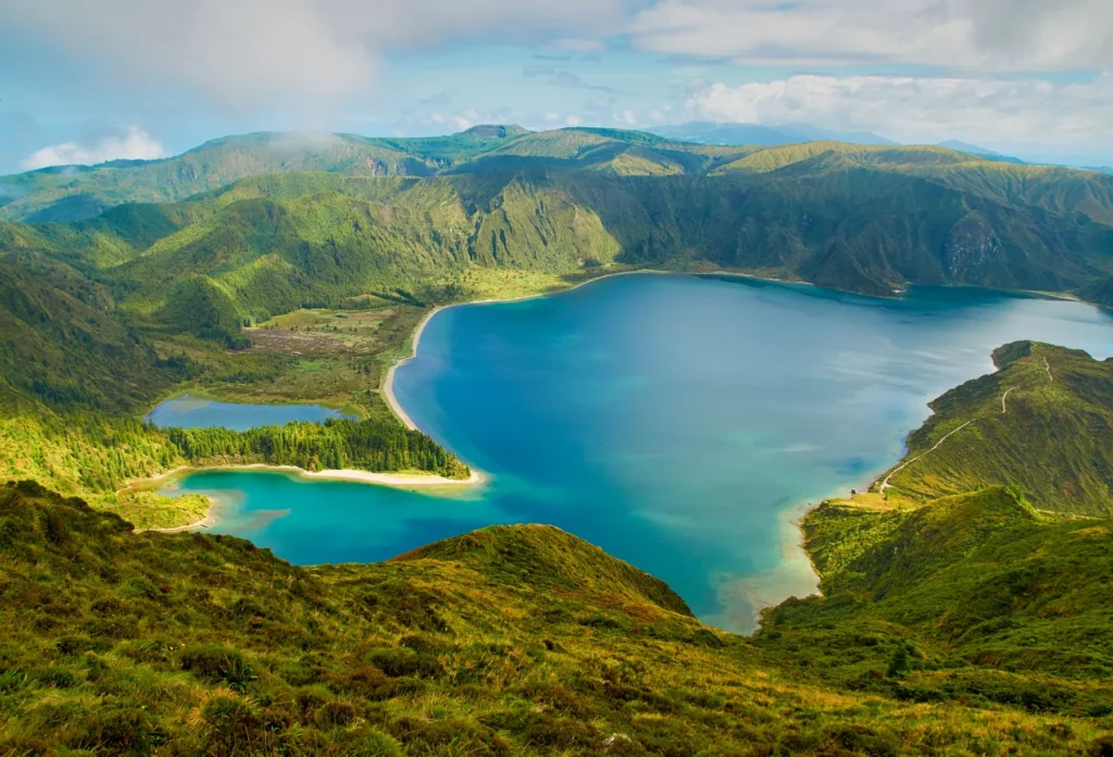 Lagoa do Fogo crater lake on São Miguel.