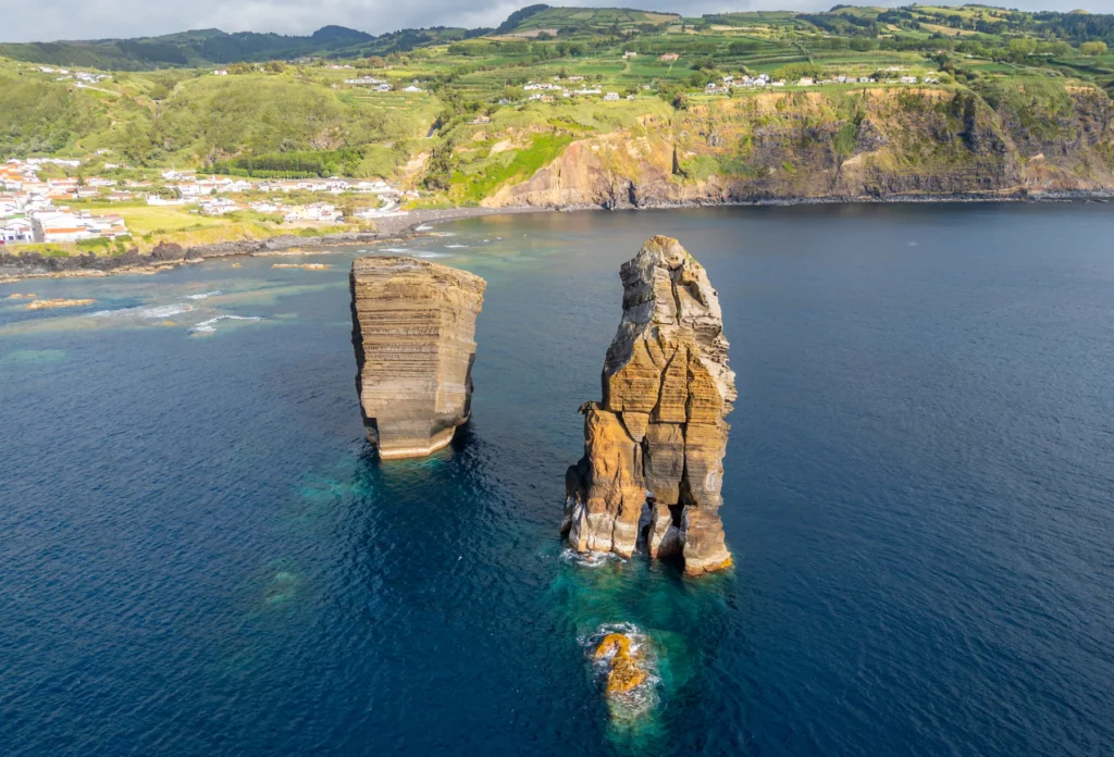 Sea stacks near Mosteiros Beach, São Miguel.