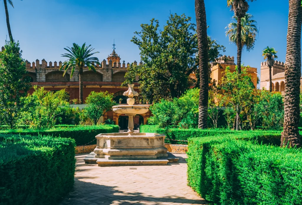 Gardens of the Royal Alcázar, Seville.
