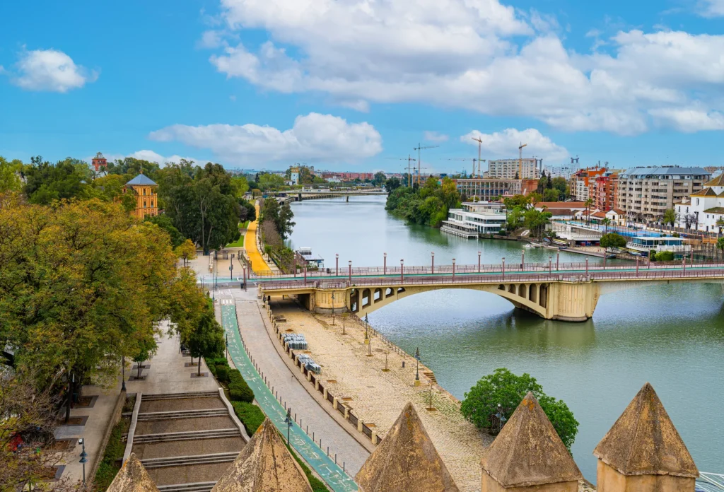 Seville and the Guadalquivir: city context for the Triana visit, not the market itself.