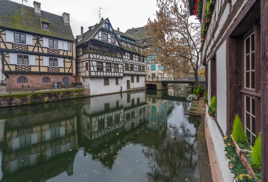 The Ill river in Strasbourg’s Petite France quarter.