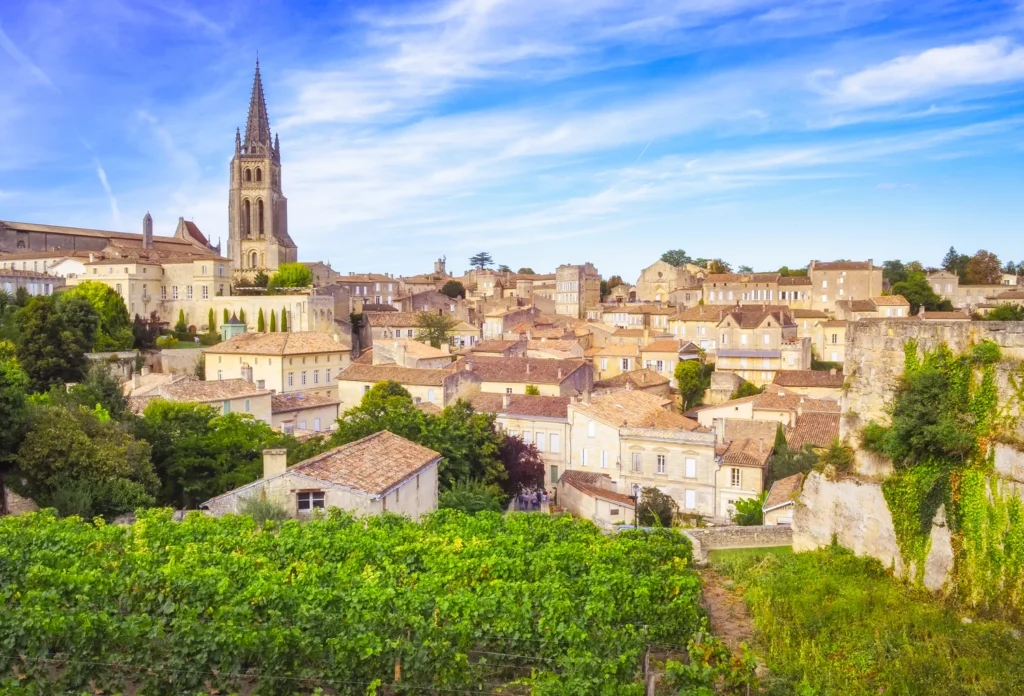 Saint-Émilion village in the Bordeaux region.