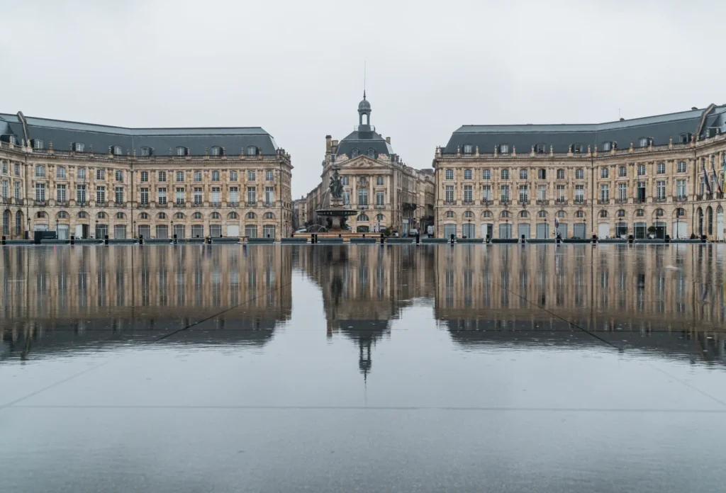 The reflecting pool at Place de la Bourse, Bordeaux.
