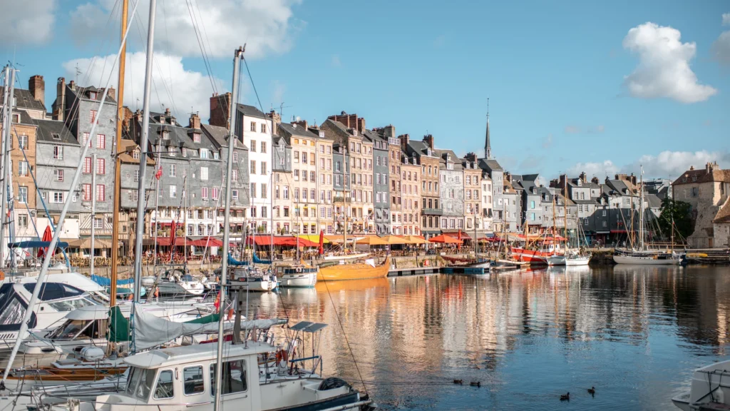 The harbor in Honfleur, Normandy.