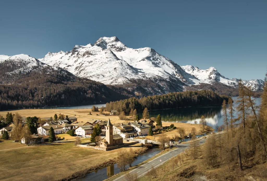 Sils Maria village in the Engadin.
