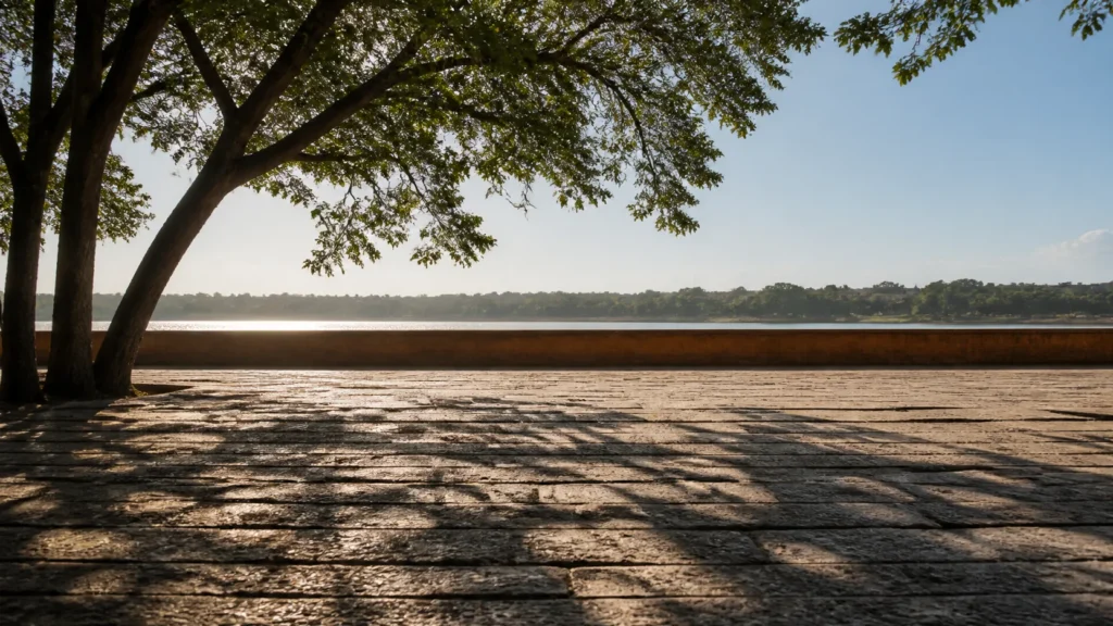 AI-generated editorial visualization of Lead with Santo Domingo for living history.