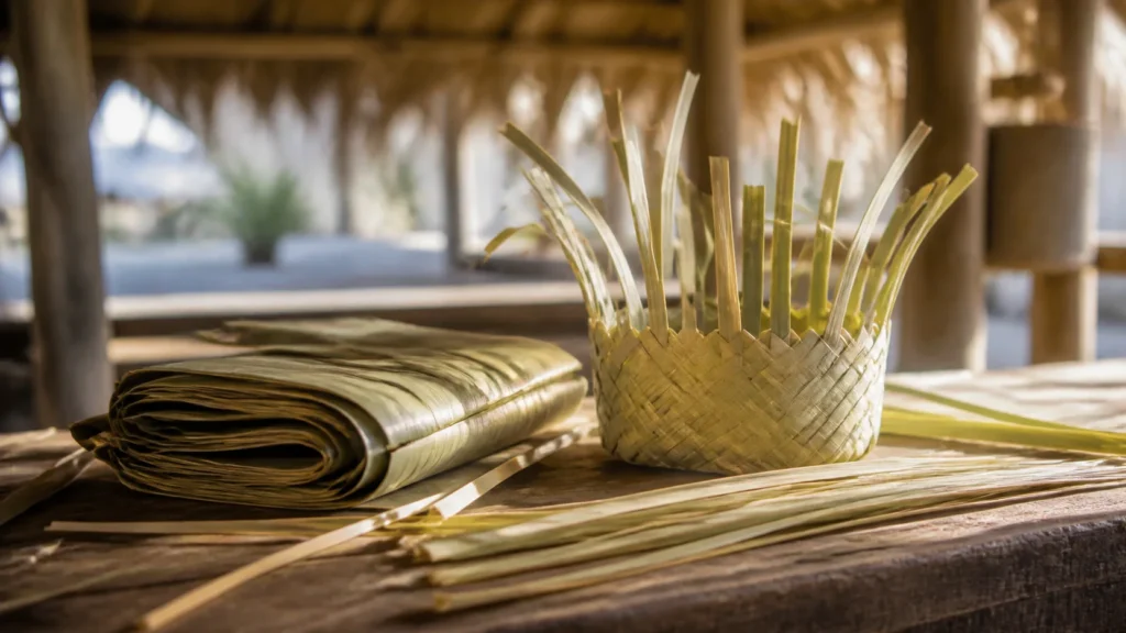 AI-generated editorial visualization of Meet a named Tahitian maker or performance program.