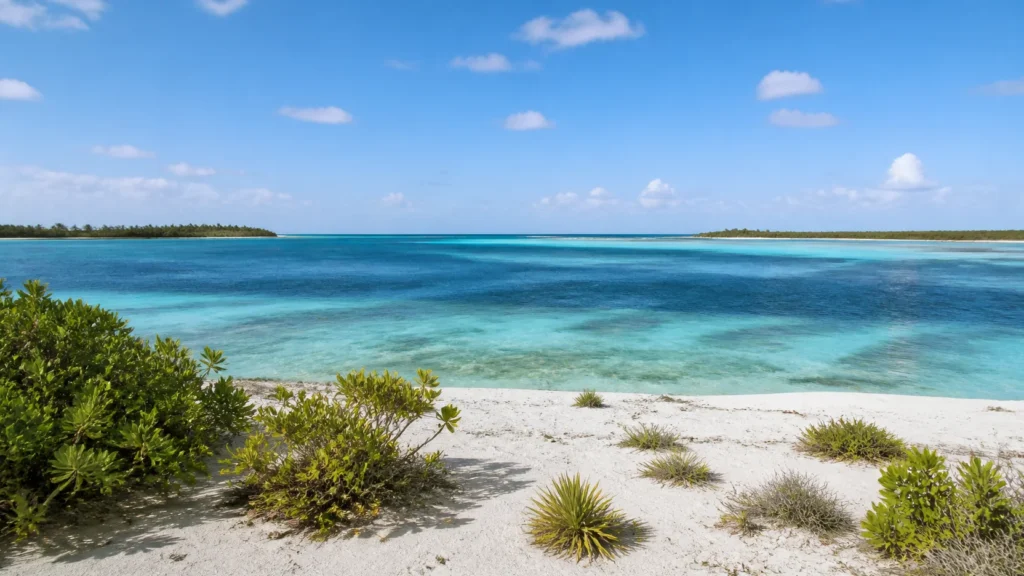 AI-generated editorial visualization of Choose Fakarava for conservation-led diving.