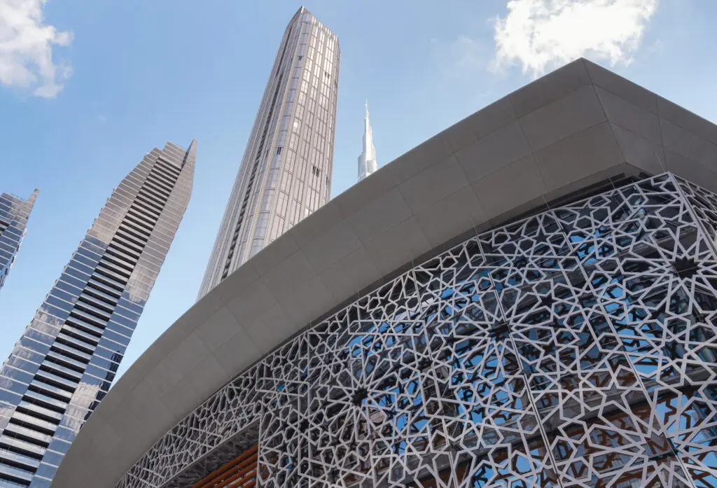 Contemporary architecture in Downtown Dubai