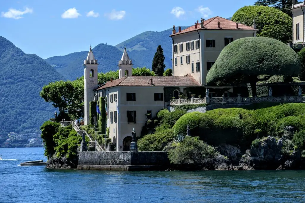 Villa del Balbianello above Lake Como