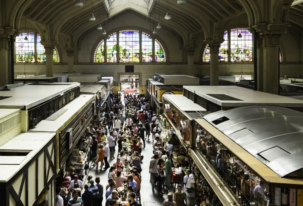 Inside the Municipal Market, São Paulo.