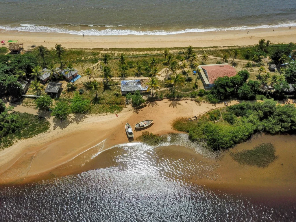 Caraíva Beach on the Southern Bahia coast, Brazil.