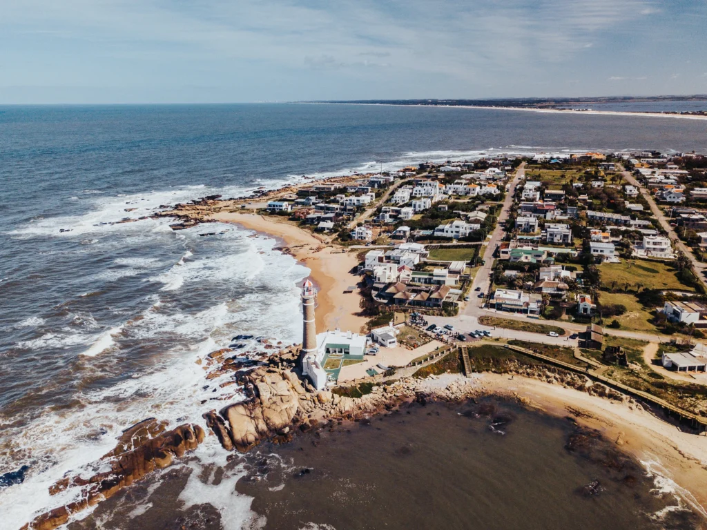 José Ignacio’s lighthouse and Atlantic shoreline, Uruguay.