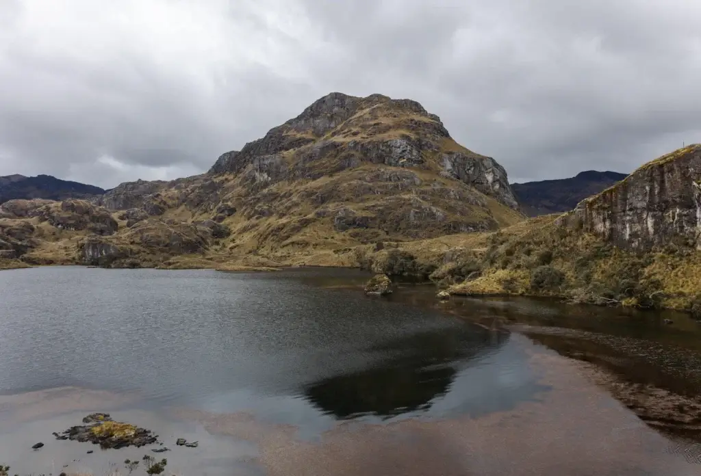 La Toreadora Lagoon in Cajas National Park, Ecuador.