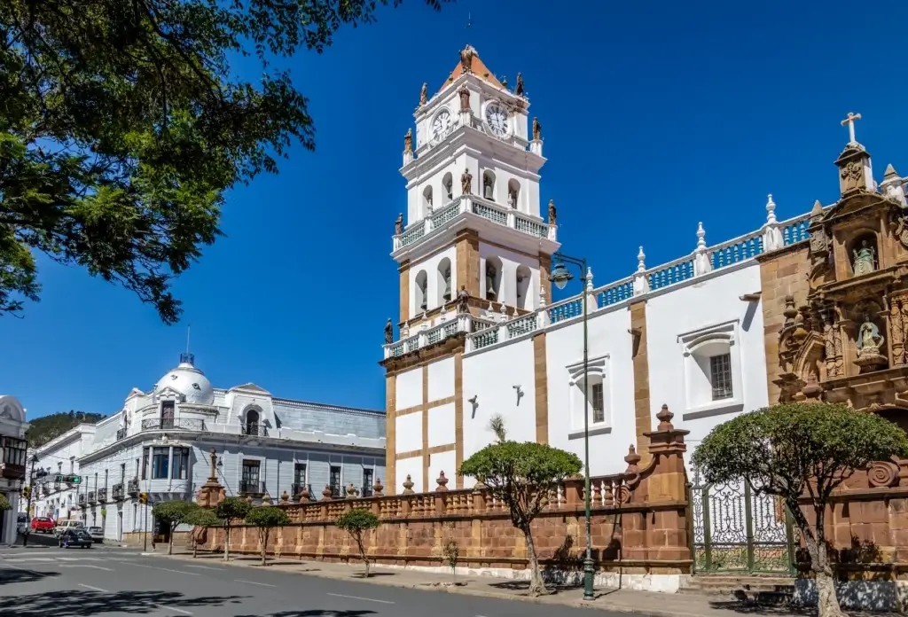 The Metropolitan Cathedral of Sucre, Bolivia.