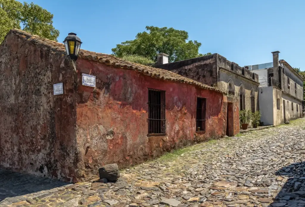 Calle de los Suspiros in Colonia del Sacramento, Uruguay.