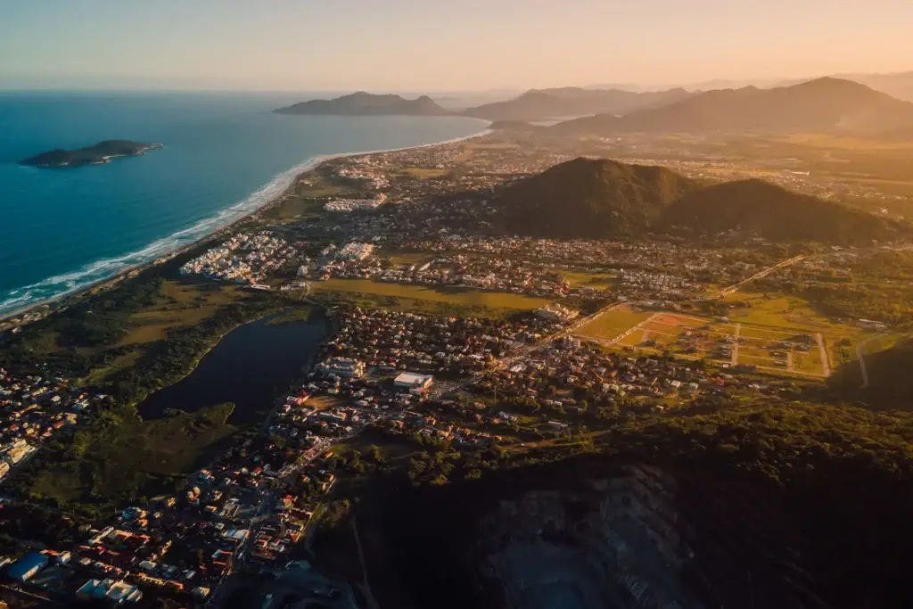 The Campeche coastline in Florianopolis, Santa Catarina.