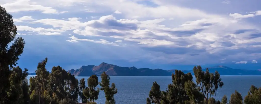 Lake Titicaca viewed from Amantaní Island, Peru.