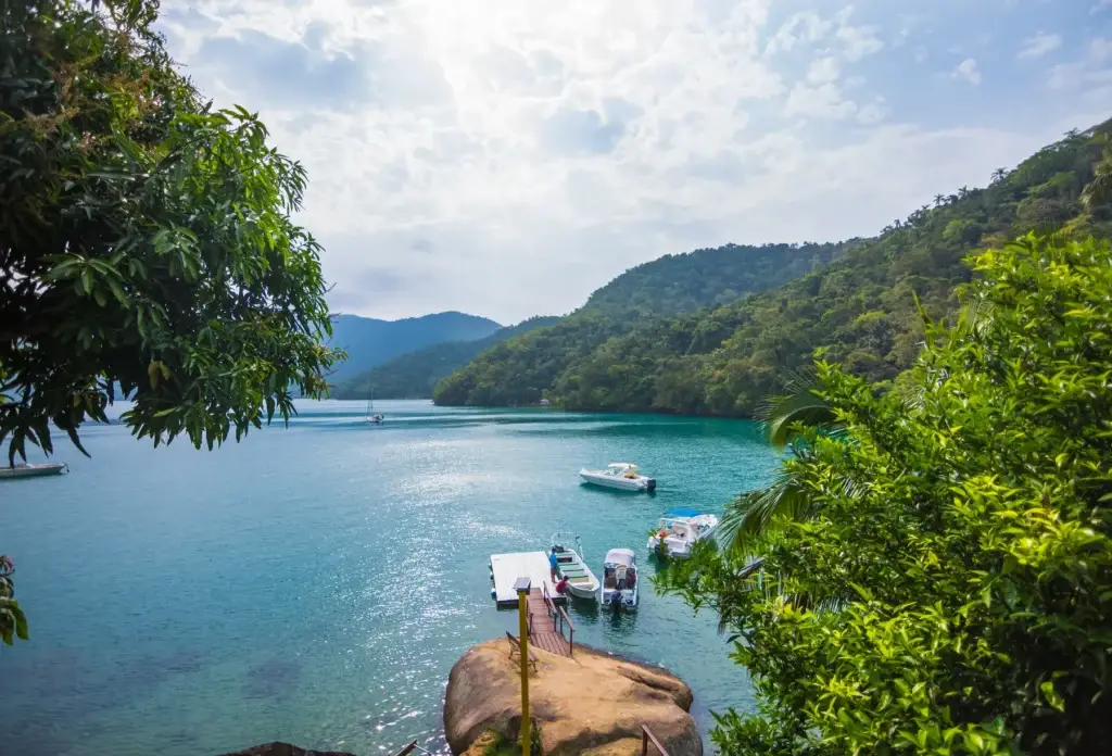 Saco do Céu bay on Ilha Grande, Angra dos Reis, Brazil.