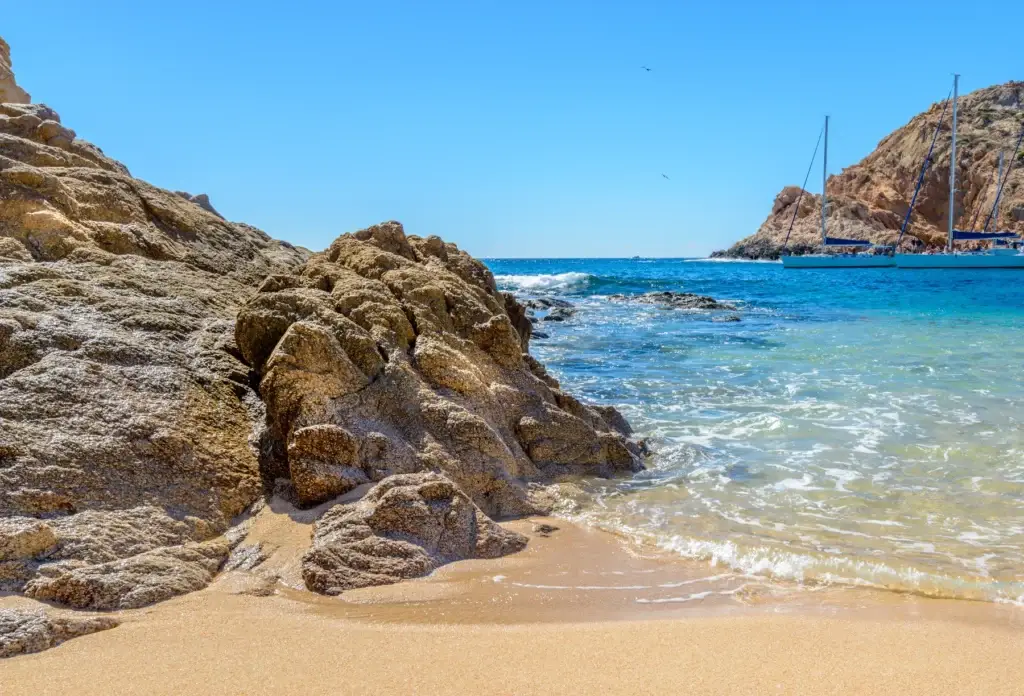 Santa María Beach in Los Cabos, Mexico.