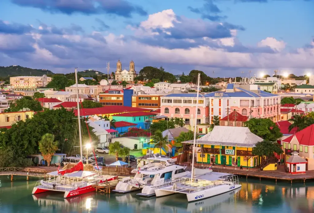 St. John’s and Redcliffe Quay, Antigua.