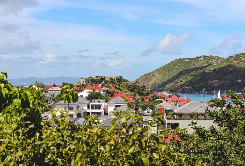 Coastal scenery in Saint Barthelemy.