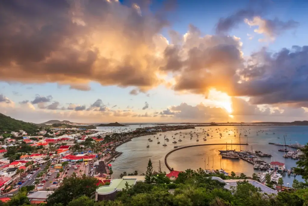 Marigot harbor, Saint Martin.