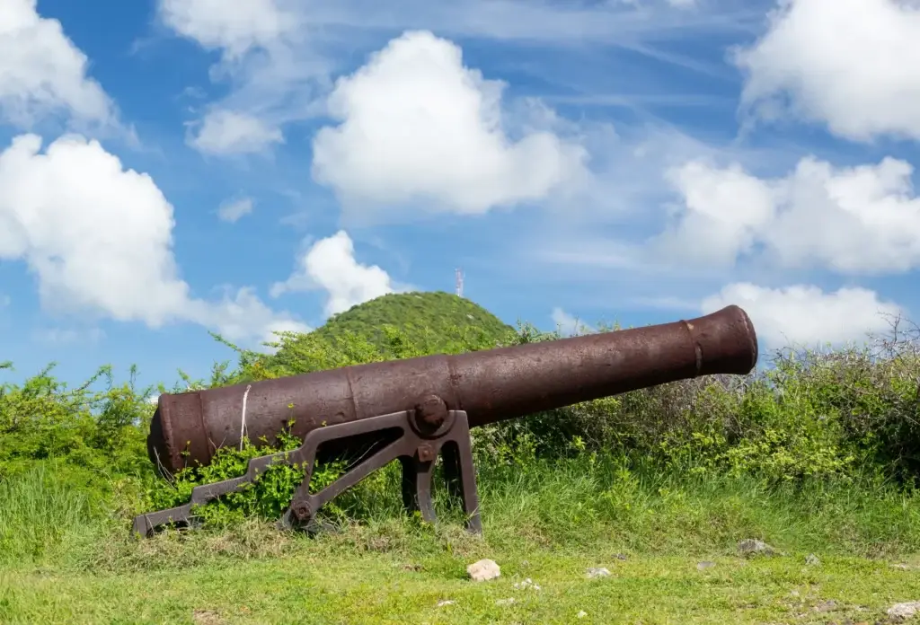 Cannon at Fort Amsterdam, Sint Maarten.