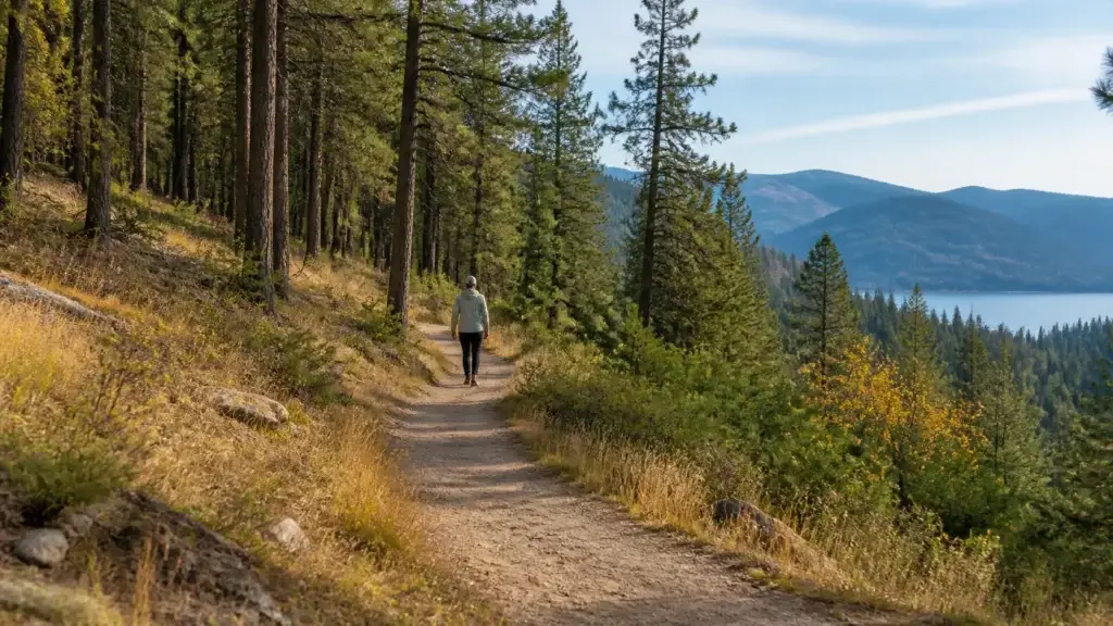 Whitefish Trail Montana forest or viewpoint