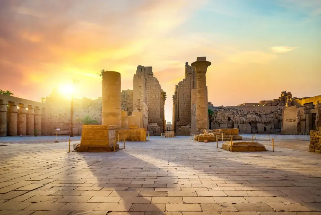 Ancient Thebes at early light