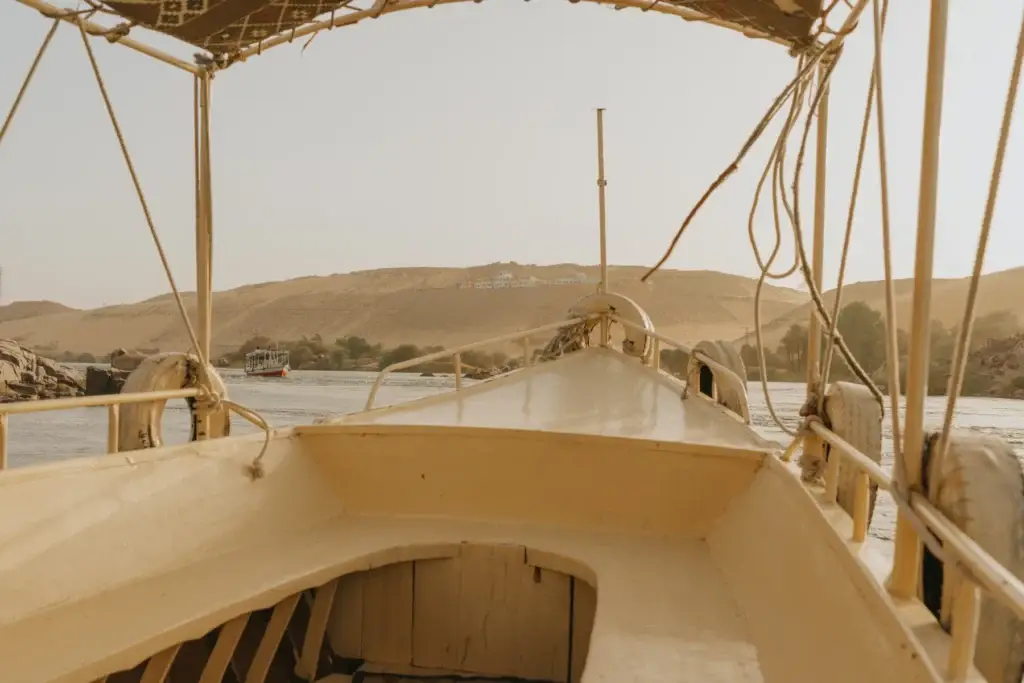 Nile sailing vessel in Upper Egypt