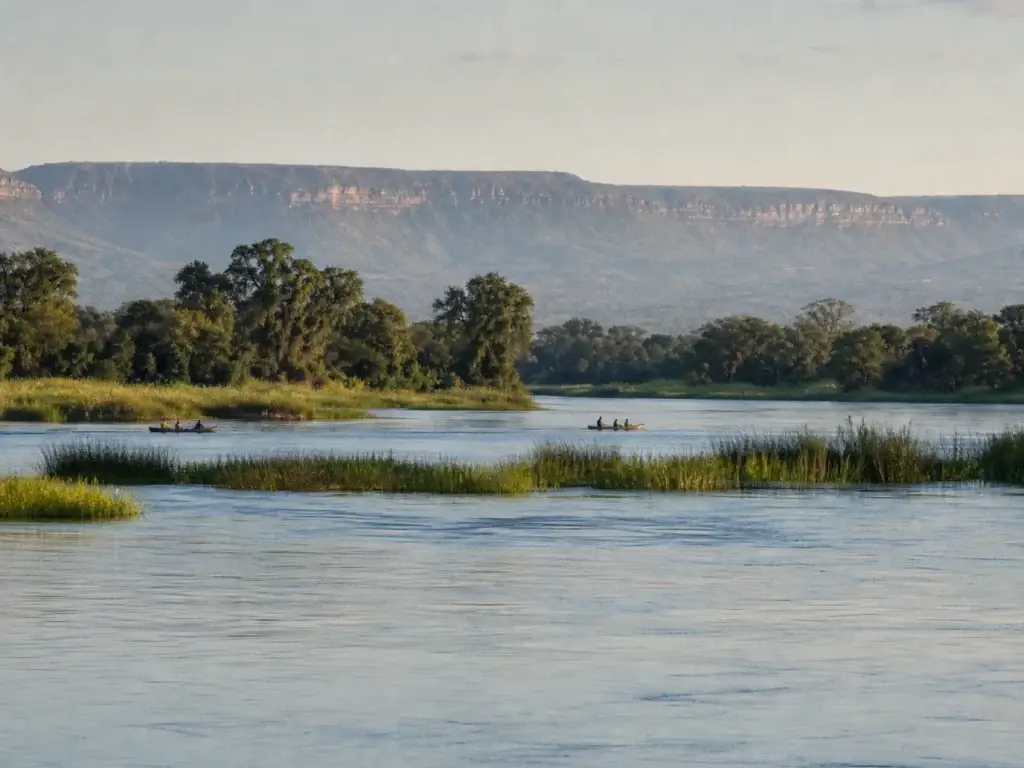 Lower Zambezi river landscape